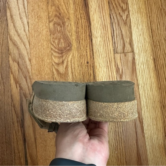 NAOT Aspen Silver Pewter Rhinestone Wedge Slide On Sandals Women’s Size 38 - Picture 9 of 11